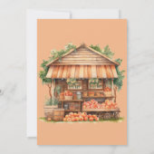 Sweet Little Peach Summer Baby shower Kaart (Achterkant)