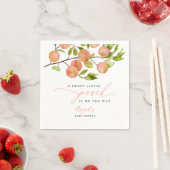 Sweet Little Peach Summer Baby shower servetten (Insitu)