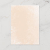 Sweet Little Peaches Baby shower Diaper Raffle Informatiekaartje (Achterkant)