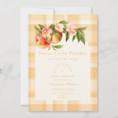 Sweet Little Peaches Baby shower Kaart (Voorkant)