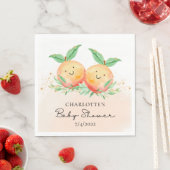 Sweet Little Peaches Twins Napkins Servet (Insitu)