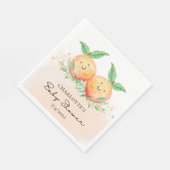 Sweet Little Peaches Twins Napkins Servet (Hoek)