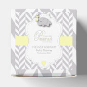 Sweet Little Peanut Elephant Baby shower Bedankdoosjes (Bovenkant)