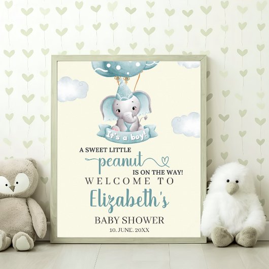  Sweet Little Peanut is on the way Baby shower Poster