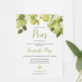Sweet Little Pear Baby shower Kaart