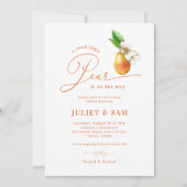 Sweet Little Pear geslachtsneutraal Baby shower Kaart (Voorkant)