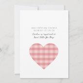 Sweet Little Pie Handgeschreven Meisjes Baby showe Kaart (Achterkant)