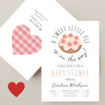 Sweet Little Pie Handgeschreven Meisjes Baby showe