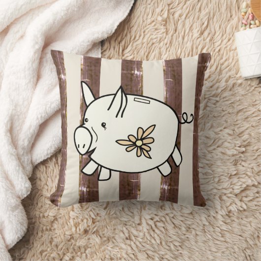 Sweet Little Piggy/Bank Sierkussen (Deken)