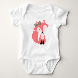 Sweet Little Pink Fox Romper