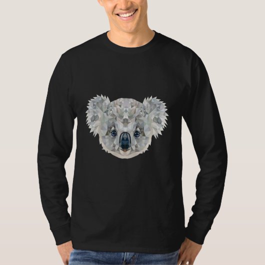 Sweet little polygon Koala of Australia T-shirt (Voorkant)