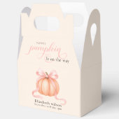 Sweet Little pompoen roze boog is op de weg Bedankdoosjes (Open)