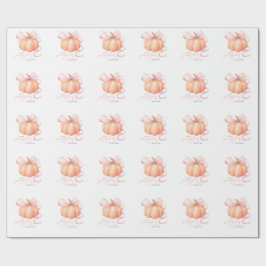 Sweet Little pompoen roze boog is op de weg Cadeaupapier