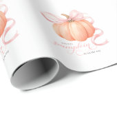 Sweet Little pompoen roze boog is op de weg Cadeaupapier (Rol Hoek)