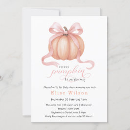 Sweet Little pompoen roze boog is op de weg Kaart