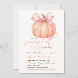 Sweet Little pompoen roze boog is op de weg Kaart