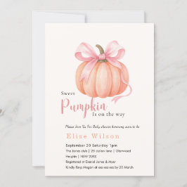 Sweet Little pompoen roze boog is op de weg Kaart