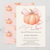 Sweet Little pompoen roze boog is op de weg Kaart (Voorkant / Achterkant)