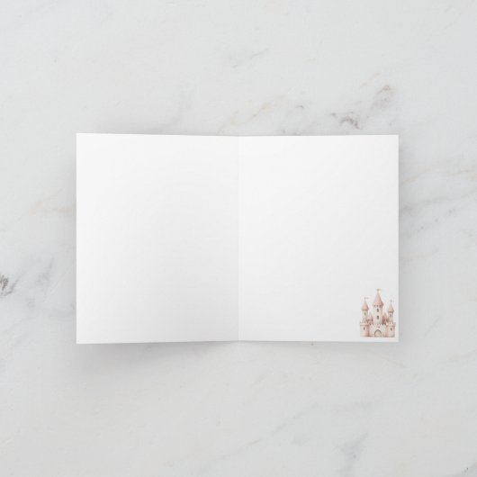 Sweet Little Princess Baby shower Bedankkaart (Binnen)