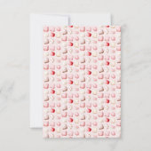 Sweet Little Princess Pink Cake 1st Birthday Bedankkaart (Achterkant)