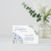 Sweet Little Pumpkin Autumn Baby shower Behuizing Informatiekaartje (Staand voorkant)