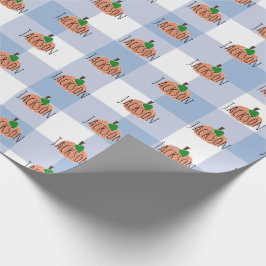 Sweet Little Pumpkin Baby Boy Wrapping Paper Cadeaupapier