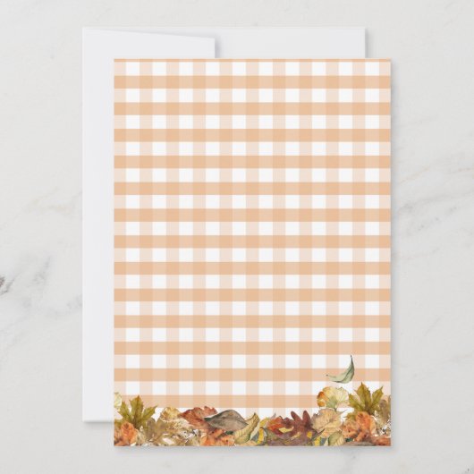 Sweet Little Pumpkin Baby Carriage Baby shower Kaart (Achterkant)