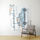 Sweet Little Pumpkin Baby shower Achtergrond Wandkleed (In situ)