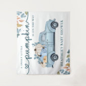 Sweet Little Pumpkin Baby shower Achtergrond Wandkleed (Voorkant)