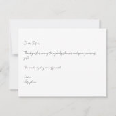 Sweet Little Pumpkin Baby shower Dank u wel Bedankkaart (Achterkant)