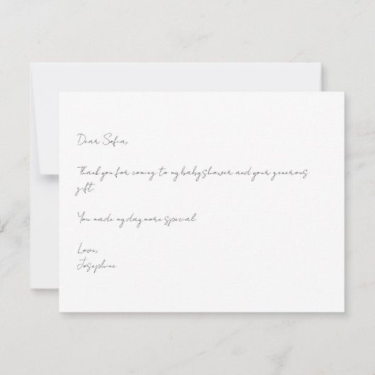 Sweet Little Pumpkin Baby shower Dank u wel Bedankkaart (Achterkant)