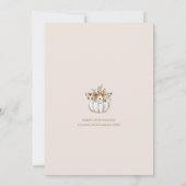 Sweet Little Pumpkin Baby shower Invitation Kaart (Achterkant)
