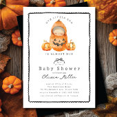 Sweet Little Pumpkin Baby shower Invitation Kaart