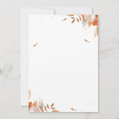 Sweet Little Pumpkin Baby shower Invitation Kaart (Achterkant)