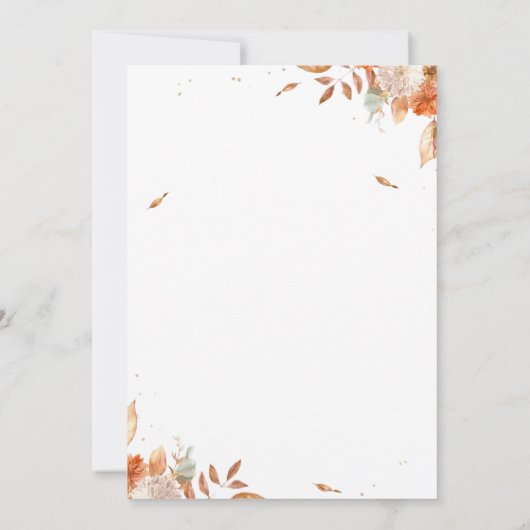 Sweet Little Pumpkin Baby shower Invitation Kaart (Achterkant)