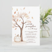 Sweet Little Pumpkin Baby shower Kaart (Staand voorkant)