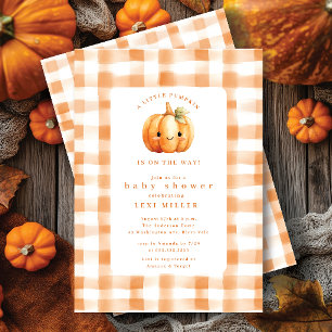 Sweet Little Pumpkin Baby shower Kaart
