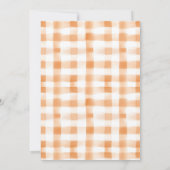 Sweet Little Pumpkin Baby shower Kaart (Achterkant)