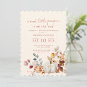 Sweet Little Pumpkin Baby Shower Kaart (Staand voorkant)