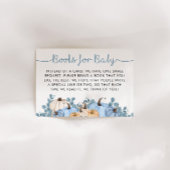 Sweet Little Pumpkin Blue Herfst Boeken voor Baby Informatiekaartje