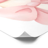 Sweet Little Pumpkin Bow Baby shower Welkom Poster (Hoek)