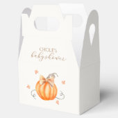 Sweet Little Pumpkin Bow Herfst Baby shower Bedankdoosjes (Geopend)