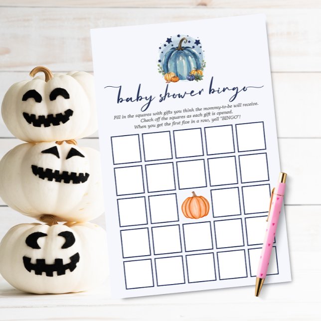Sweet Little Pumpkin Boy Baby shower Bingo Spel (Creator heeft geüpload)