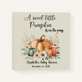Sweet Little Pumpkin Design - Aangepast voor Baby  Notitieboek