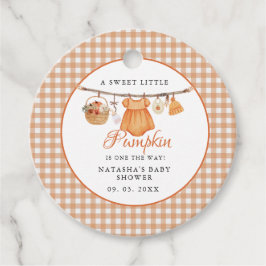 Sweet Little Pumpkin Fall baby shower Bedankjes Labels