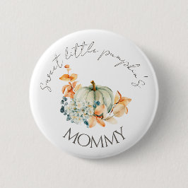 Sweet Little Pumpkin Herfst Baby shower Button mam