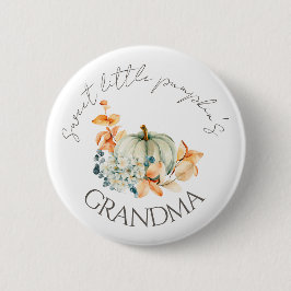 Sweet Little Pumpkin Herfst Baby shower Button Nan
