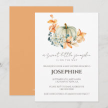 Sweet Little Pumpkin-Herfst Baby shower