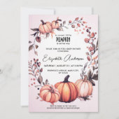 Sweet Little Pumpkin Herfst Baby shower Kaart (Voorkant)