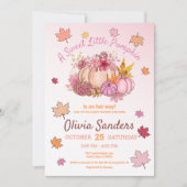 Sweet Little Pumpkin Herfst Baby shower Kaart (Voorkant)